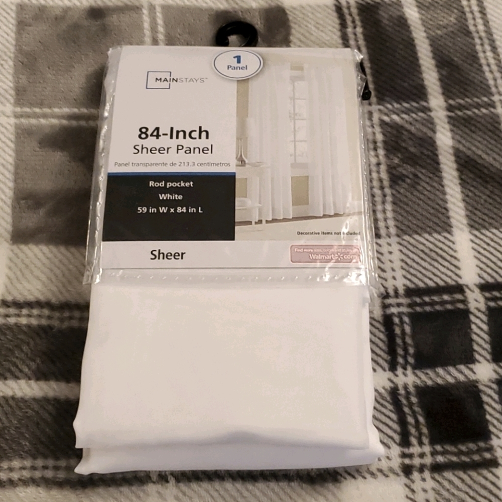 🏠 84" Rod Pocket Sheer Panel